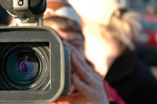 Video Camera Working on Digital Marketing Campaign